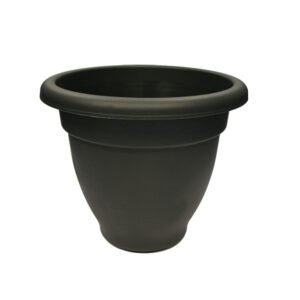 Octagonal Bell Pot - 25cm Ebony