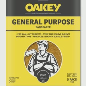 General Purpose Sandpaper 5 Pack - Fine 280 x 230mm