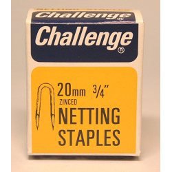 Netting Staples - Zinc Plated (Box Pack) - 20mm