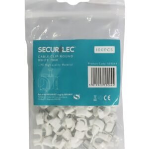 Cable Clips Round White