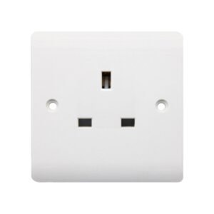 1 Gang Unswitched Socket - Round Edge