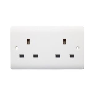 2 Gang Unswitched Socket