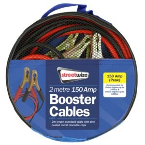 Booster Cable with Metal Crocodile Clips