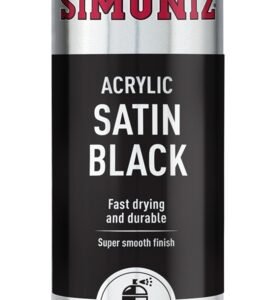 Spray Paint - Satin Black (Aerosol) - 500ml