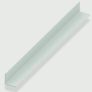 Angle Equal Sided - White Plastic - 20mm x 20mm x 1.5mm x 2m