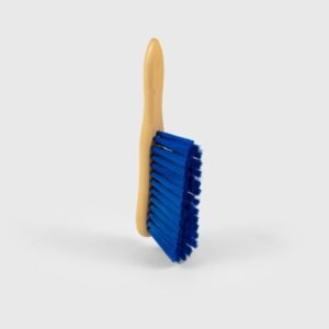 Banister Brush - Lacquered Stock, Soft Blue PVC
