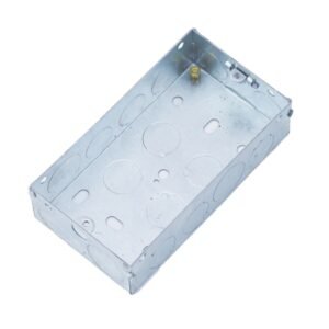 47mm 2 Gang Metal Box to BS4664 - Pre-Packed