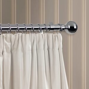 Chrome Finish Curtain Pole