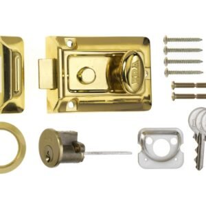 Traditional Nightlatch Brass Effect Body - Brass Effect 60mm
