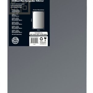 Drilled Rectangular Mirror