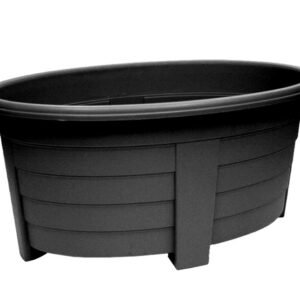 Oval Planter - 55cm Ebony