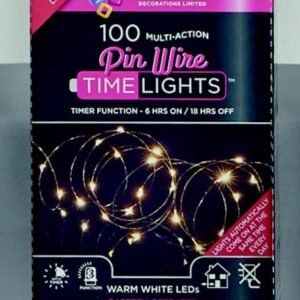 100 LED Multi Action Battery Operated Microbrights - Warm White/Green