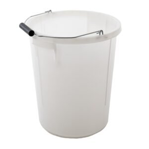 28L Plasterers Bucket with Handle - White