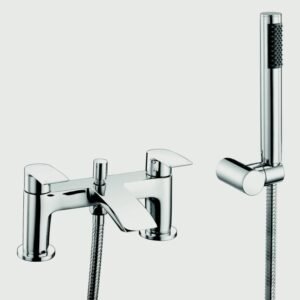 Aero Curve Bath Shower Mixer Tap - W: 180mm H: 123mm D: 105mm