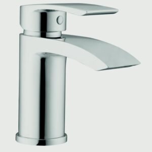 Aero Curve Cloakroom Basin Mixer Tap - H: 118mm D: 80mm
