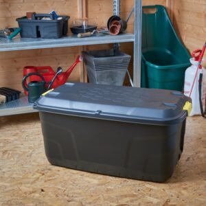 Heavy Duty Storage Box & Lid - 145L