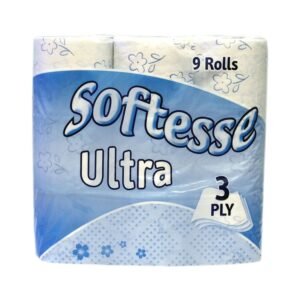 3 Ply Ultra White Toilet Rolls - 9 Pack