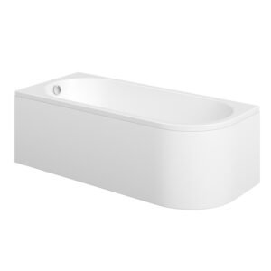 J Shape Acrylic Bath Panel - 750 x 1700mm