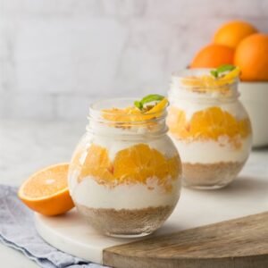 Orange Fruit Preserve Jar