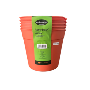Flower Pots - 4" - Pack 5