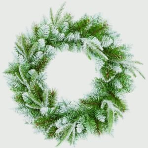 Fairmont Fir Wreath Silver Glitter - 50cm