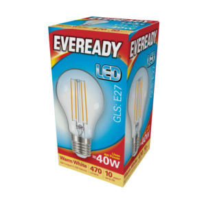 LED Filament GLS E27 470LM ES - 4W 27000K