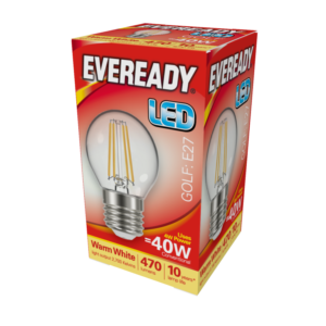 LED Filament Golf 470LM E27 ES - 4W 27000K