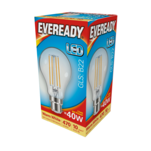 LED Filament GLS B22 470LM BC - 4W 27000K