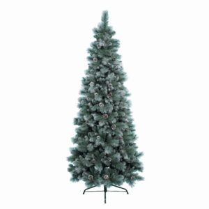 Green/White Frosted Norwich Pine Tree