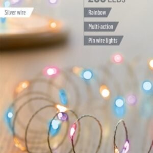 200 LED Multi Action Battery Operated Microbrights - Rainbow
