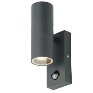 Leto 2 Light With PIR - Anthracite