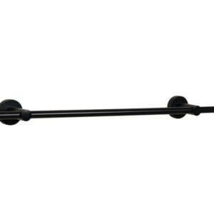 Flexi Fix Matt Black Epsom Towel - Rail