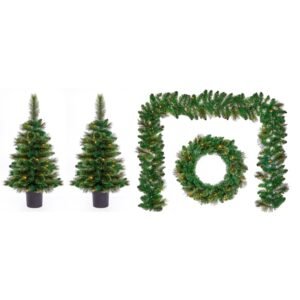Prelit I/D O/D Set Cashmere Tip - Timer