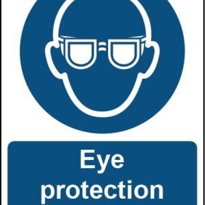 Eye Protection Must Be Worn Sign