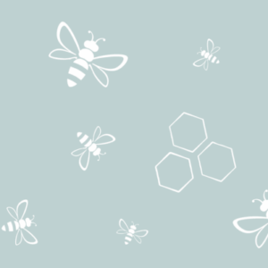 Bees Static Cling Window Border