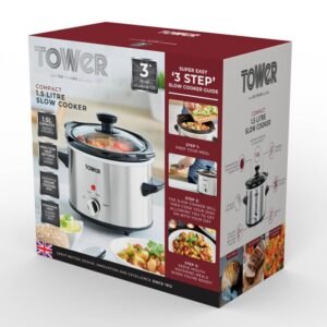 Stainless Steel Slow Cooker 1.5L