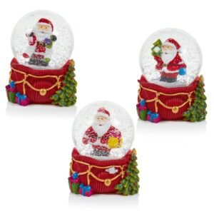 Santa With Sack Waterglobe - 45mm Assorted