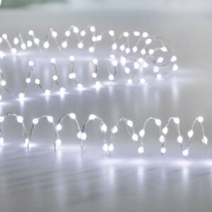 Ultrabright Silver Wire 100 - 200 LEDs