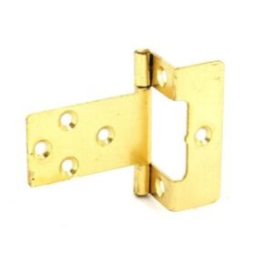 Flush Hinges 5/8" Cranked Brass Plated (Pair)