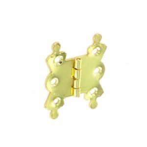 Fancy Hinges Steel Brass Plated (Pair)