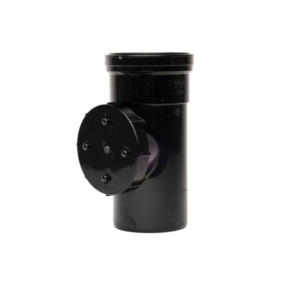 Single Socket Access Pipe Black - 110mm
