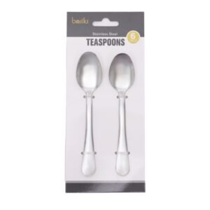 Stainless Steel Teaspoons - Pack 6