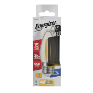 Filament LED Candle E27 Dimmable 5w