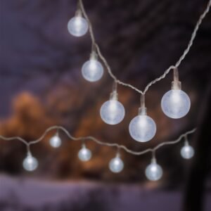 Clear Cap Party String Light 50 LEDs - White