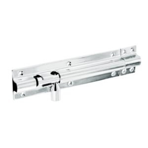 Chrome Door Bolt 1 1/2" Wide 100mm
