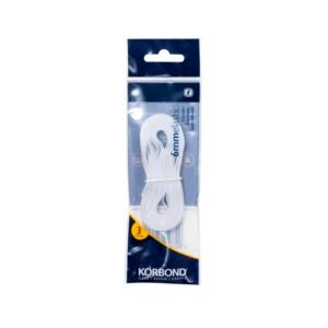 Elastic White / Black 6mm