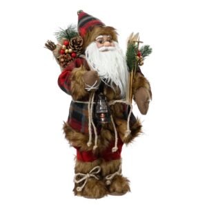 Christmas Red Check Santa