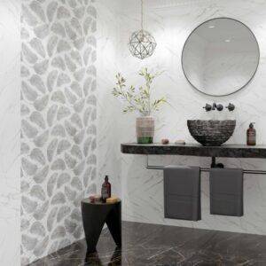 Nero E Bianco Gloss Wall Tile 300 x 600 x 9mm - 1.44m2