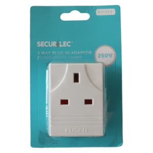 3w Plug In Adapter Fused White