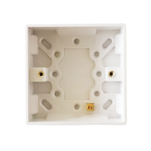 Single Pattress Box Square - 35mm